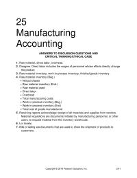 Accounting Chapter 25 Homework Electricity Expense Work in process Inventory Manufacturing Overhead applied Finished