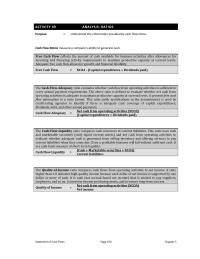 Accounting Chapter 5 Homework&nbsp;A ratio&nbsp;higher than 1.0 indicates high-quality income because