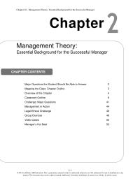 Management Chapter 2 Taylor Scientific Management Frederick Taylor Reportedly Said