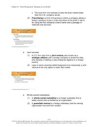 Management Chapter 4 Global Management Managing Across Borders The