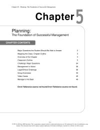 Management Chapter 5 Explain Why You Consider Your Mission Statement