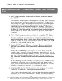 Management Chapter 5 Which of the three types of goals were ineffectively
