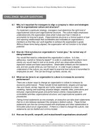 Management Chapter 8 Tally The Points And Determine Which Organization