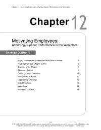Management Chapter 12 Needs Are Influenced Environmental Factors They Can