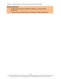 Management Chapter 12 What kinds of needs motivate employees