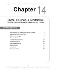Management Chapter 14 Authority The Right Perform Command Power The