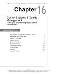 Management Chapter 16&nbsp;A Dashboard-like View of the Organization&nbsp;Strategy Map