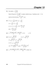 Mathematics Chapter 13 Null hypothesis must be rejected