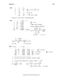 Mathematics Chapter 14 Reject null hypothesis; the value of r is significant