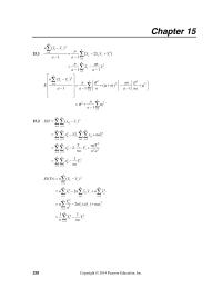 Mathematics Chapter 15 Dropping the indexes of summation for simplicity