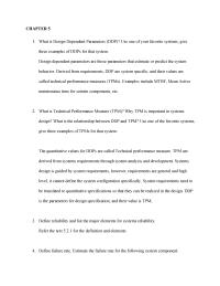Industrial Engineering Chapter 5 Homework The Following Table Illustrates Sample Maintenance Task
