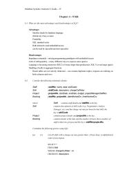 Database Storage & Design Chapter 6 Homework Both interactive and embedded access