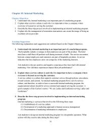 Marketing Chapter 10 Homework Provide Continuous Employee Training Programs 19 Make