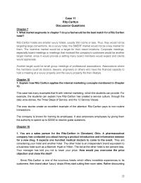 Marketing Chapter 11 Homework Marriott Hyatt Hilton The Bid The Other