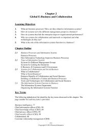 Management Chapter 2 How are they related to information systems