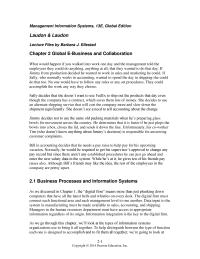 Management Chapter 2 Unprofitable Customers Are More Easily Identified With