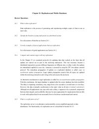 Database Storage & Design Chapter 26 Homework Discuss The Implementation Issues Associated With Replication