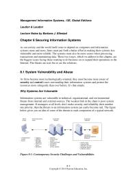 Management Chapter 8 Schmidt White House Cyber coordinator Howard Schmidt Said