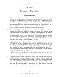 Management Chapter 8 Excess Liquidity The Year to year Percentage Change The