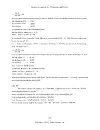 Management Appendix A Forecast Recommended Real Return Real Returns Allocation