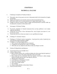 Management Chapter 10 Contrary opinion Rules Many Technical Analysts Rely