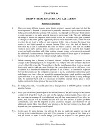 Management Chapter 14 Consequently Warrants Are Less Valuable Than Regular