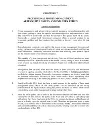 Management Chapter 17 Using The Above Data The Arithmetic Average
