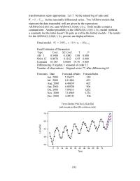 Chapter 9 Homework These Forecasts Can Generated With The Understanding