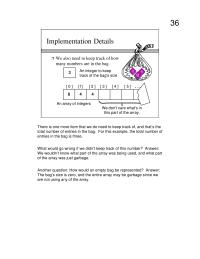 Notes 3 Homework Heres The Pseudocode For Implementing Bag insert Start