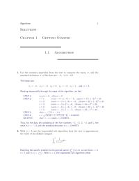 Chapter 1 Homework Use the statistics algorithm from the text to compute the