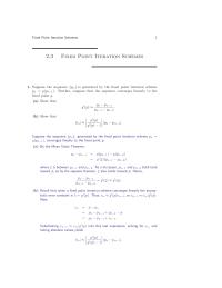Chapter 2 Homework Section 23 The Order Convergence Least Finally