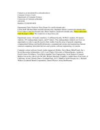 Chapter 13 Homework Computer Science Advisory Board Anshu Aggarwal