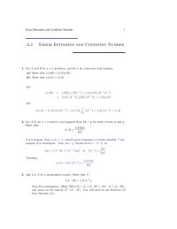 Chapter 3 Homework First Calculate 1 Error Estimates And