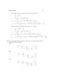 Chapter 3 Homework while back substitution applied to the system LT x