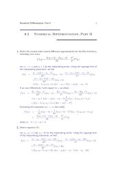 Chapter 6 Homework Thus Provided Has Two Continuous Derivatives Near