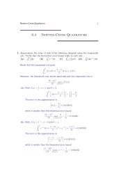 Chapter 6 Homework Applying The Weighted Mean value Theorem For Integrals