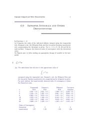 Chapter 6 Homework Compute the value of the indicated definite integral