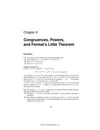 Chapter 9 Can you conclude that 52633 is a prime number