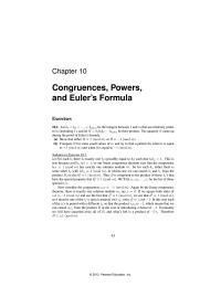 Chapter 10 Again by the linear congruence theorem