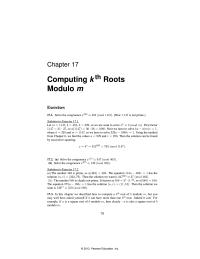Chapter 17 The same thing happens for any odd primes