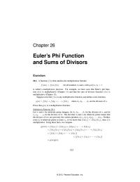 Chapter 26 Relatively prime means that the divisors