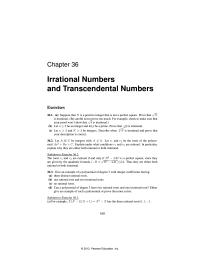 Chapter 36 Can a polynomial of degree 3 have two rational roots