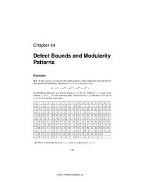 Chapter 44 In this exercise you will look for further patterns&nbsp;