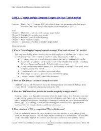 Business Development Case&nbsp;3 The Target Market May Not Have Extensive