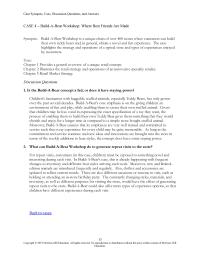 Business Development Case&nbsp;4 What can Build-A-Bear Workshop do to generate&nbsp;