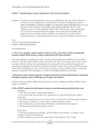 Business Development Case&nbsp;7 Answers Will Vary Students Might Start With
