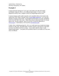 Additional Projects Explain From Marketing Perspective Why You Would