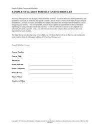 Sample Syllabus Format And Schedules Merchandise Exam Legal Issues Buying Merchandise And