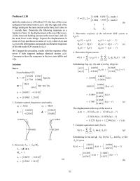 Chapter 13 Homework Compare the preceding results with the response of the