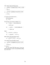 Chapter 13 Homework The CQC estimate of the peak response is close